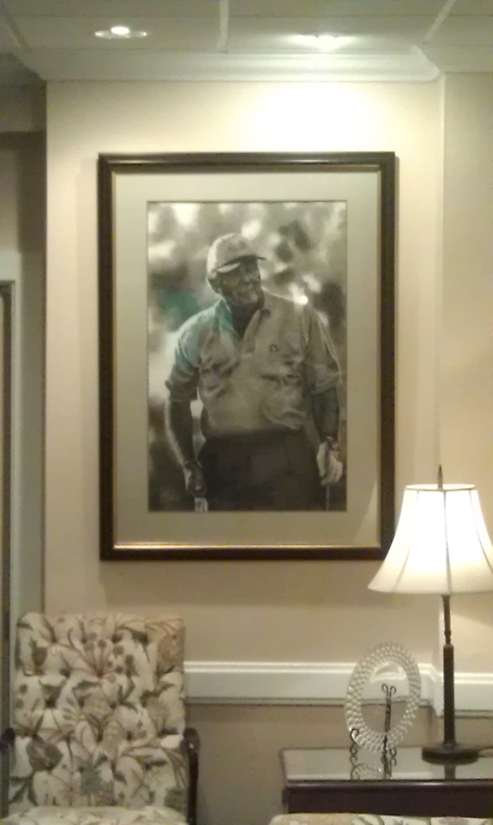 Latrobe Country Club: Charcoal sketch of Arnold Palmer