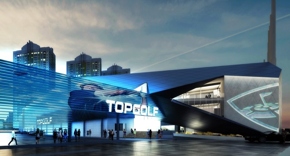 A Topgolf location rendered