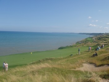 SIMILAR TO DYE'S TEETH OF THE DOG, THE COURSE HUGS THE SHORE LINE ON BOTH LOOPS OF NINE HOLES