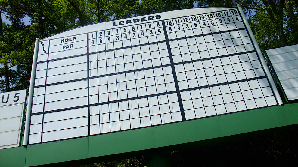 How does golf scoring work, and how do you read a golf leaderboard?