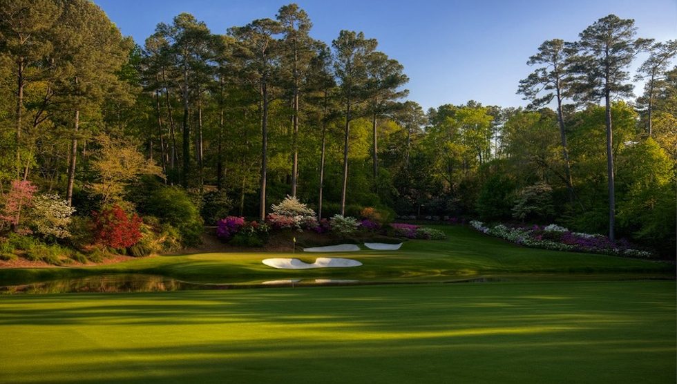 The 12th hole at Augusta National