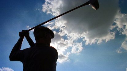 Ben Hogan statue at Colonial Country Club