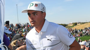A picture of golfer Rickie Fowler at the 2018 Phoenix Open