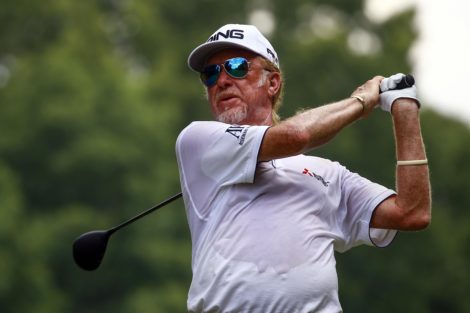 A photo of golfer Miguel Angel Jimenez