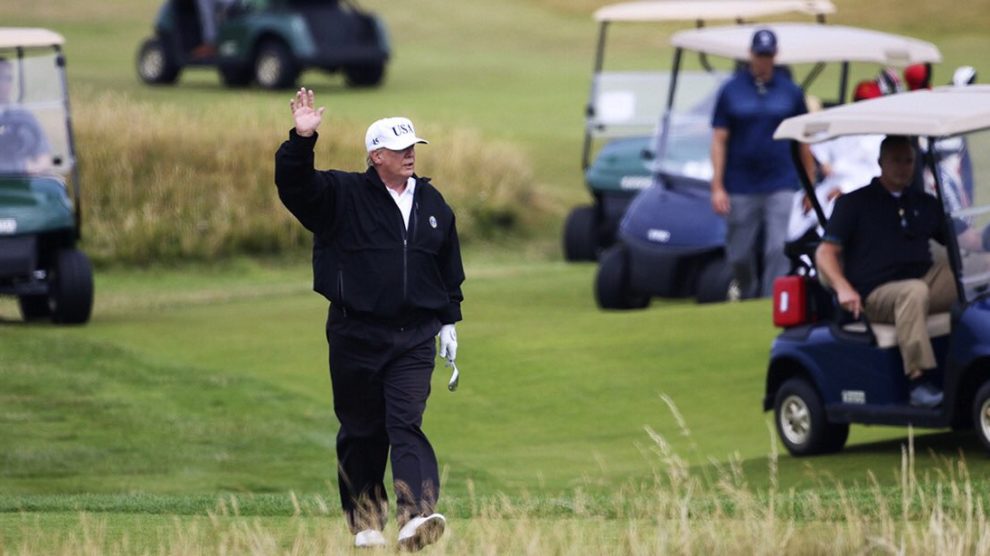 Donald Trump visited the golf course for the 275th time as President