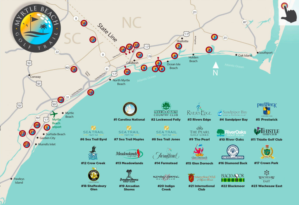 golf course locations myrtle beach