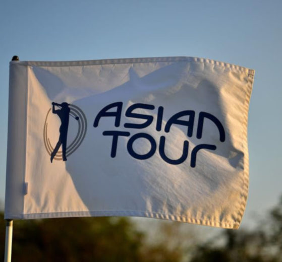 A photo of an Asian Tour flag
