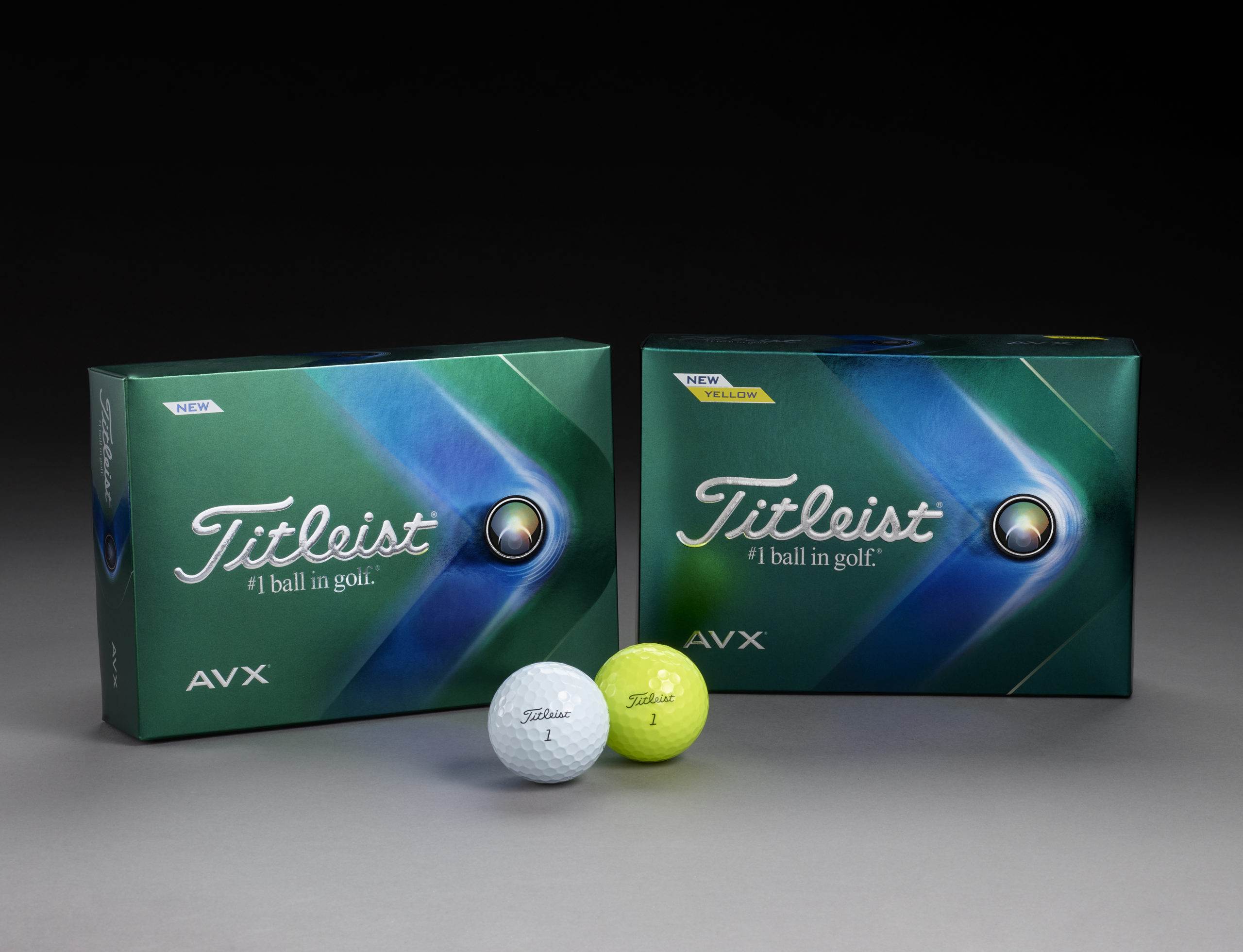 A picture of a box of Titleist AVX golf balls from 2022