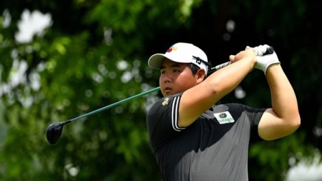 A picture of golfer Tom Kim