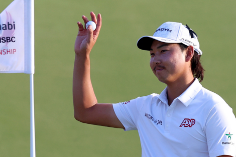 A photo of golfer Min Woo Lee