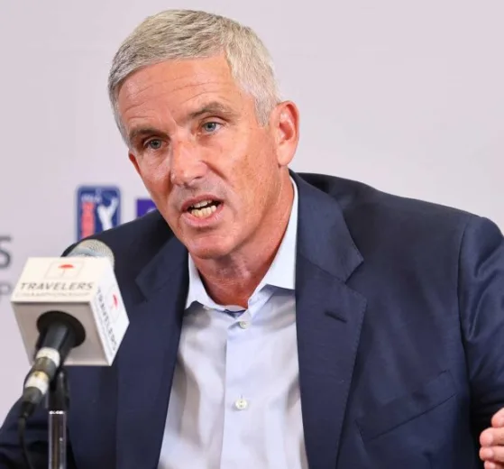 A photo of PGA Tour commissioner Jay Monahan