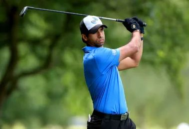A photo of golfer Aaron Rai