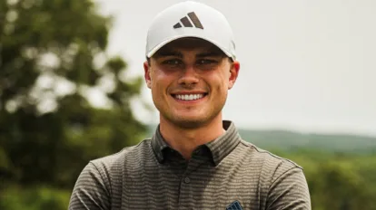 A photo of golfer Ludvig Aberg