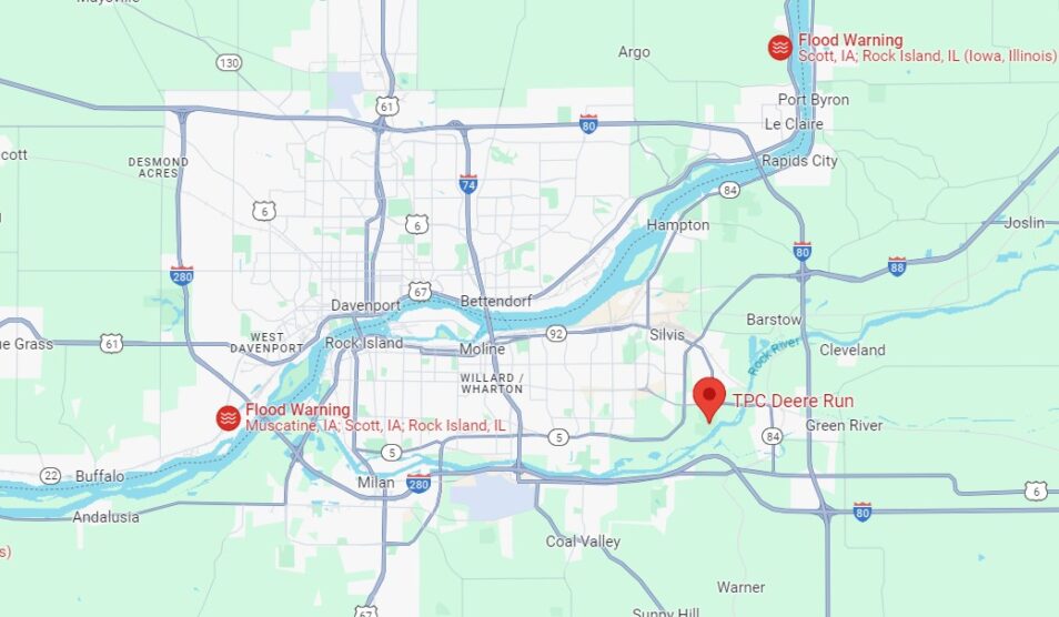 A map of TPC Deere Run