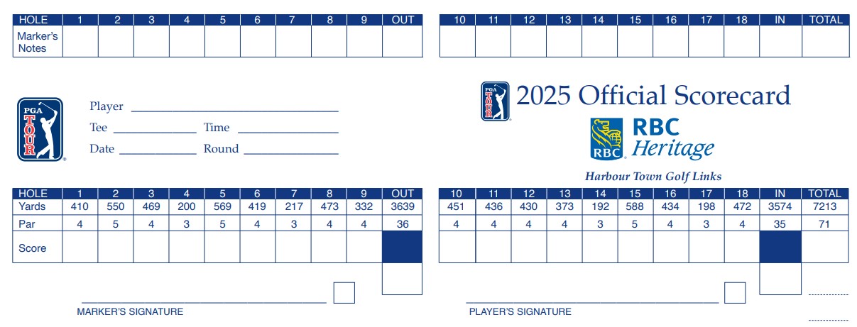 2025 The Chevron Championship scorecard