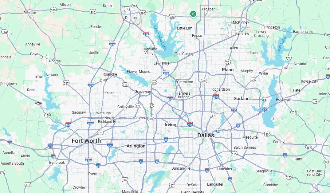 A map of Fields East Ranch Course at PGA Frisco
