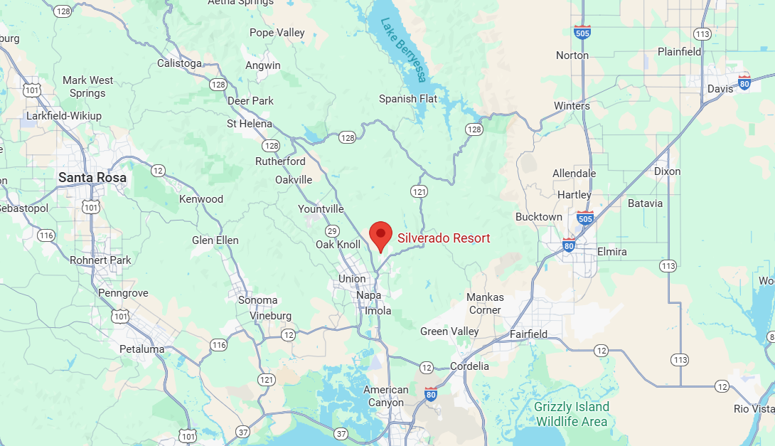 Map of Silverado Resort